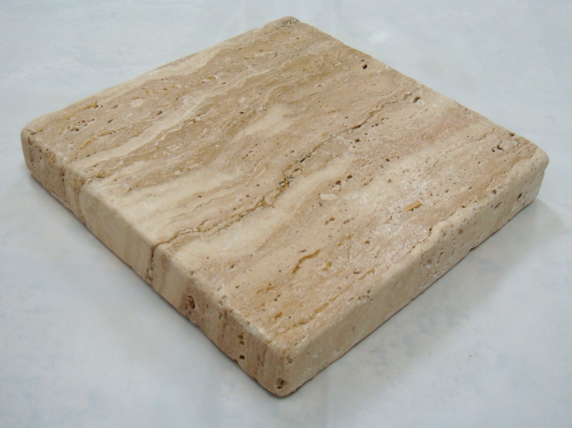 Size: 16 x 16,
Color: Mediterranean Walnut,
Finish: Tumbled