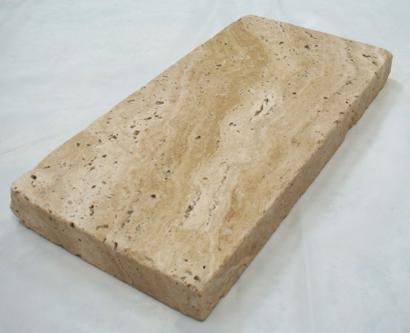 Size: 6 X 12,
Color: Mediterranean Walnut,
Finish: Tumbled