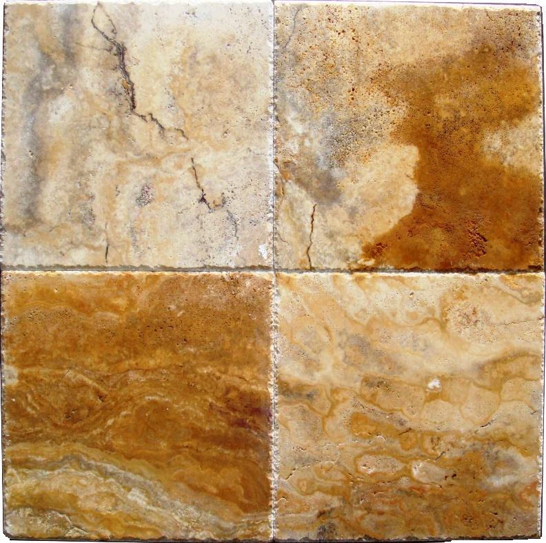 Size: 18 x 18,
Color: Scabos,
Finish: Brushed & Chiseled